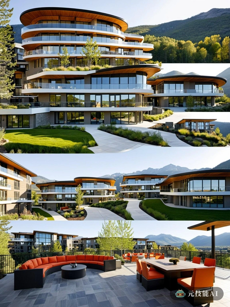 山景住宅综合体的设计体现了现代建筑和周围山脉的自然美景的完美结合。该综合体的特点是集群布局,优化空间,同时保持每个住宅的隐私。在建筑群的中心有一个玻璃纤维观景台,为居民提供了周围群山的壮丽景色。这个平台不仅是建筑群的焦点,也是居民享受户外活动的聚会空间。住宅内的家具是现代的,但舒适,反映了复杂的现代建筑。整个设计中玻璃纤维的使用增加了一丝优雅,同时保持了项目的可持续性。新艺术风格的影响可以在建筑复杂的细节中看到,给复杂的独特和永恒的吸引力。山景住宅综合体是设计师想象力的证明,它创造了一个不仅现代和可持续,而且与自然世界紧密相连的生活空间。 山景住宅综合体的设计体现了现代建筑和周围山脉的自然美景的完美结合。该综合体的特点是集群布局,优化空间,同时保持每个住宅的隐私。在建筑群的中心有一个玻璃纤维观景台,为居民提供了周围群山的壮丽景色。这个平台不仅是建筑群的焦点,也是居民享受户外活动的聚会空间。住宅内的家具是现代的,但舒适,反映了复杂的现代建筑。整个设计中玻璃纤维的使用增加了一丝优雅,同时保持了项目的可持续性。新艺术风格的影响可以在建筑复杂的细节中看到,给复杂的独特和永恒的吸引力。山景住宅综合体是设计师想象力的证明,它创造了一个不仅现代和可持续,而且与自然世界紧密相连的生活空间。