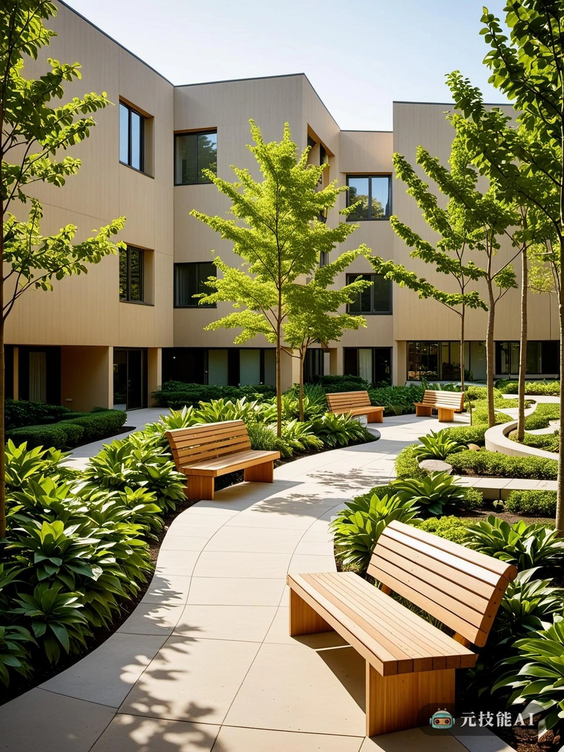 图为贝聿铭设计的一个宁静的住宅社区,展示了现代建筑与自然景观的和谐融合。社区以中心广场为中心,周围环绕着低层公寓楼。每座建筑都有干净的线条和充足的窗户,让自然光进入室内。外墙以中性色调完成,与周围郁郁葱葱的绿色植物相辅相成。步行道、长椅和游乐场等设施散布在整个社区,为居民提供放松和娱乐的空间。整体设计证明了贝聿铭的理念,即创造既实用又美观的空间。 图为贝聿铭设计的一个宁静的住宅社区,展示了现代建筑与自然景观的和谐融合。社区以中心广场为中心,周围环绕着低层公寓楼。每座建筑都有干净的线条和充足的窗户,让自然光进入室内。外墙以中性色调完成,与周围郁郁葱葱的绿色植物相辅相成。步行道、长椅和游乐场等设施散布在整个社区,为居民提供放松和娱乐的空间。整体设计证明了贝聿铭的理念,即创造既实用又美观的空间。