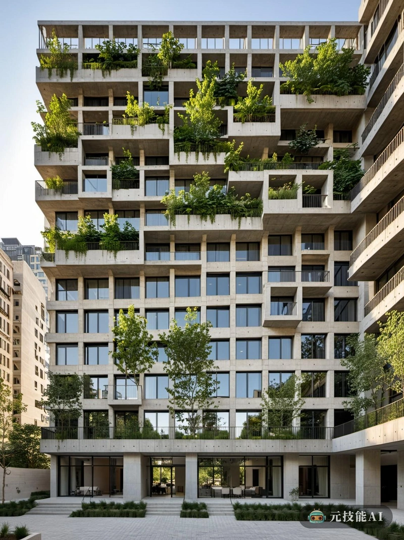 城市绿洲:现代住宅公寓综合体在城市中心，熙熙攘攘的街道与城市中央公园宁静的绿色相遇，一座住宅公寓综合体以结构的诚实定义了现代主义。这个设计融合了奥斯曼建筑和当代格构结构，创造了一个和谐的新旧交融。该公寓大楼的设计灵感来自奥斯曼建筑，其复杂的细节和对开放空间的强调。立面是一个对比研究，混凝土块形成基础，晶格结构增加了一丝轻盈和通风。这种格子结构不仅提供了视觉上的乐趣，而且还作为自然遮阳，调节公寓内的光线和气流。混凝土是耐久性和强度的代名词，被广泛使用。它的原始，未完成的外观补充了设计的结构诚实，暴露建筑的原始骨骼，突出了其功能之美。混凝土框架的晶格结构，创造一个动态的视觉体验，既大胆又优雅。在综合体内，每间公寓的设计都最大限度地利用了自然光和通风，确保了舒适的生活环境。设施包括最先进的健身设施、景观庭院和屋顶花园，所有这些都旨在提高城市居民的生活方式。城市绿洲不仅仅是一个住宅公寓综合体;这是一个现代城市生活的宣言，在这里，历史与现代共存，舒适和可持续性被优先考虑，城市与自然和谐共存。