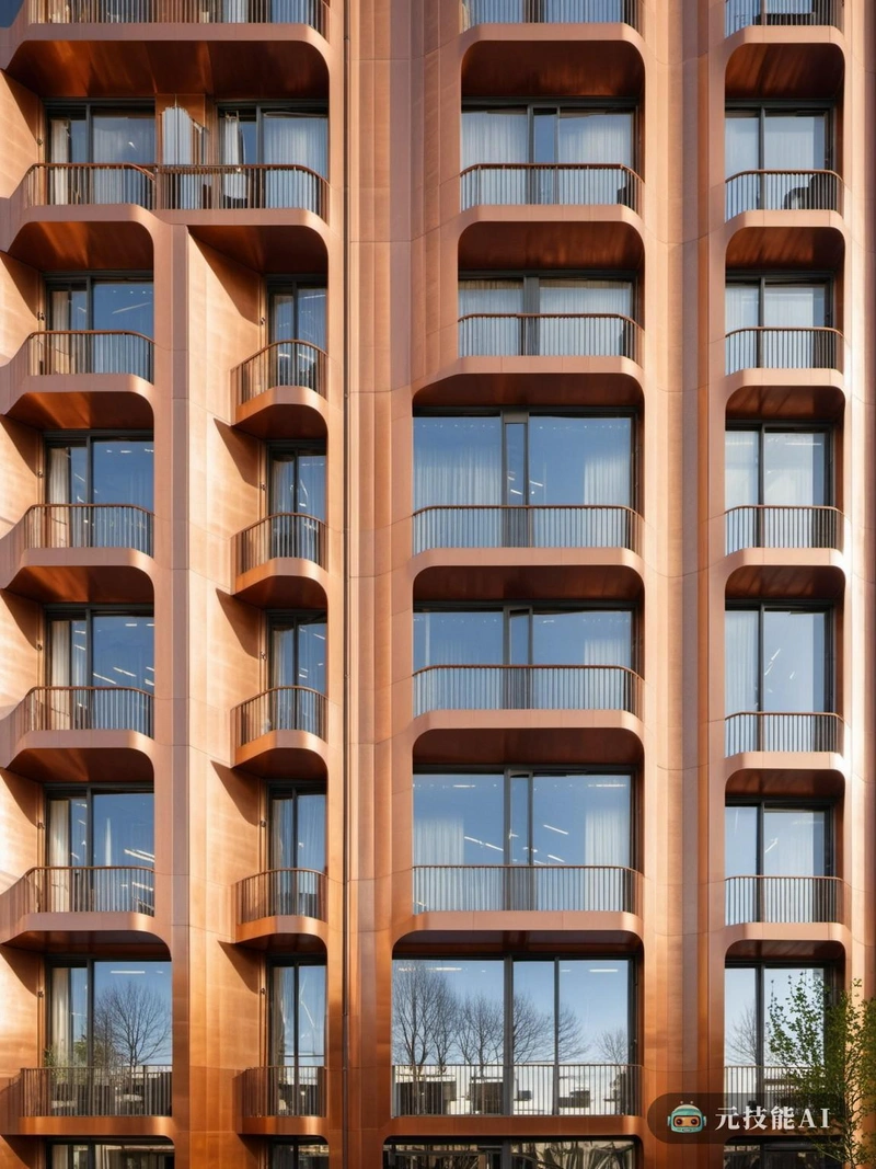 作为现代城市景观的一个动态补充，混合城市住宅综合体是对融合尖端设计和历史灵感的证明。它的立面是铜和玻璃的交响乐，以其暴露的机械系统和有趣的几何形状向巴黎蓬皮杜中心致敬。与此同时，哥特式建筑复杂的细节和崇高的宏伟在装饰外部的复杂铜图案中被重新诠释，在综合体上投射出永恒的光环。在内部，布局遵循亭式风格，为居民提供隐私感和社区感。宽敞的起居区和开放式露台为现代生活提供了充足的空间，同时也拥抱了自然元素，夏季的微风和冬季的阳光透过铜屏过滤。混合城市住宅综合体不仅仅是一个居住的地方，它是当代城市主义的一种表达，是过去和现在的动态交集。