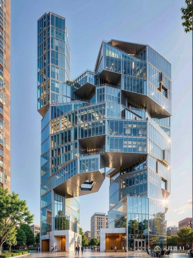 这幅图描绘了由著名建筑师史蒂文·霍尔设计的一座高耸的建筑。塔优雅地向天空升起,它的形状是曲线和角度的和谐融合。外部包裹着一层闪闪发光的材料,可以反射不断变化的光线,赋予塔楼动态的存在感。窗户被巧妙地放置,让自然光进入室内,创造一个明亮通风的空间。这座塔的设计不仅仅是美学上的;它也是创新和进步的象征,体现了史蒂文·霍尔对可持续和综合建筑的愿景。 这幅图描绘了由著名建筑师史蒂文·霍尔设计的一座高耸的建筑。塔优雅地向天空升起,它的形状是曲线和角度的和谐融合。外部包裹着一层闪闪发光的材料,可以反射不断变化的光线,赋予塔楼动态的存在感。窗户被巧妙地放置,让自然光进入室内,创造一个明亮通风的空间。这座塔的设计不仅仅是美学上的;它也是创新和进步的象征,体现了史蒂文·霍尔对可持续和综合建筑的愿景。