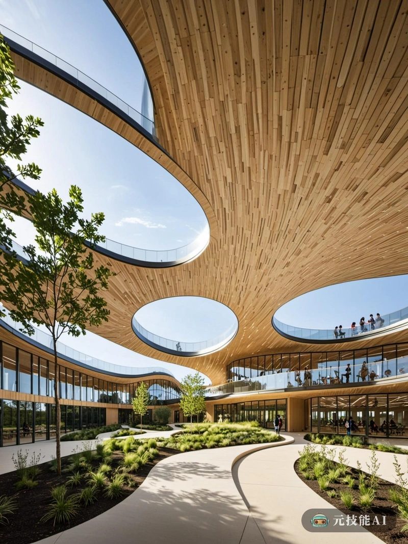 坐落在高原公园青翠的中心地带,未来中学就像新未来主义建筑的梦幻景观一样展开。有机形式与周围的林地融为一体,创造了自然与技术的无缝融合。建筑的复合形状受到自然世界的启发,采用可持续材料,采用木质原则。学校的设计是对未来教育的证明,学生在自然的宁静中学习,但配备了最新的技术进步。校园的景观屋顶和郁郁葱葱的花园为学生提供了放松和恢复活力的庇护所,而互动教室则鼓励合作和创新。在这所学校,学习不仅仅是一种学术追求,而是一种发现和个人成长的旅程。 坐落在高原公园青翠的中心地带,未来中学就像新未来主义建筑的梦幻景观一样展开。有机形式与周围的林地融为一体,创造了自然与技术的无缝融合。建筑的复合形状受到自然世界的启发,采用可持续材料,采用木质原则。学校的设计是对未来教育的证明,学生在自然的宁静中学习,但配备了最新的技术进步。校园的景观屋顶和郁郁葱葱的花园为学生提供了放松和恢复活力的庇护所,而互动教室则鼓励合作和创新。在这所学校,学习不仅仅是一种学术追求,而是一种发现和个人成长的旅程。