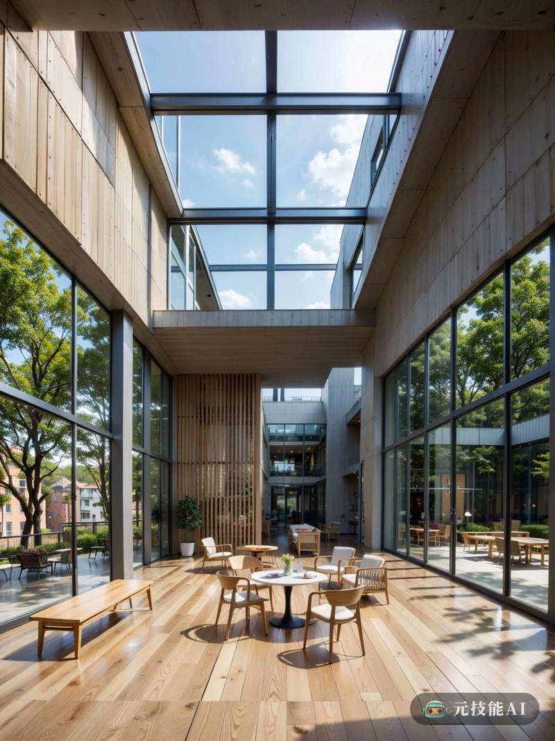 这张照片描绘了由著名建筑公司赫尔佐格和德梅隆设计的一座学校建筑的外观。图像显示了一个现代的,极简主义的结构,有干净的线条和大窗户,让自然光线进入室内。该建筑似乎由高质量的材料制成,中性的配色方案无缝地融入周围的环境。学校的设计散发出一种平静和宁静的感觉,为学生创造了一个理想的学习环境。 这张照片描绘了由著名建筑公司赫尔佐格和德梅隆设计的一座学校建筑的外观。图像显示了一个现代的,极简主义的结构,有干净的线条和大窗户,让自然光线进入室内。该建筑似乎由高质量的材料制成,中性的配色方案无缝地融入周围的环境。学校的设计散发出一种平静和宁静的感觉,为学生创造了一个理想的学习环境。