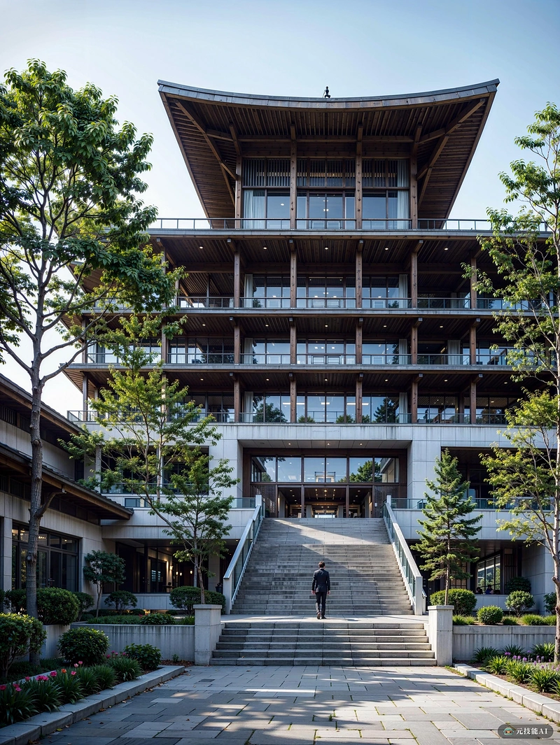 赫尔佐格和德梅隆设计的令人惊叹的寺庙形象,这个结构看起来是现代建筑和传统元素的和谐融合。寺庙的正面装饰着复杂的雕刻和图案,向该地区的文化遗产致敬。屋顶轮廓光滑而现代,线条简洁,几何形状引人注目。这座寺庙巍然屹立,是熙熙攘攘的城市景观中的一座和平与安宁的灯塔。自然材料和可持续设计技术的使用贯穿始终,使这座寺庙不仅具有视觉吸引力,而且对环境负责。 赫尔佐格和德梅隆设计的令人惊叹的寺庙形象,这个结构看起来是现代建筑和传统元素的和谐融合。寺庙的正面装饰着复杂的雕刻和图案,向该地区的文化遗产致敬。屋顶轮廓光滑而现代,线条简洁,几何形状引人注目。这座寺庙巍然屹立,是熙熙攘攘的城市景观中的一座和平与安宁的灯塔。自然材料和可持续设计技术的使用贯穿始终,使这座寺庙不仅具有视觉吸引力,而且对环境负责。