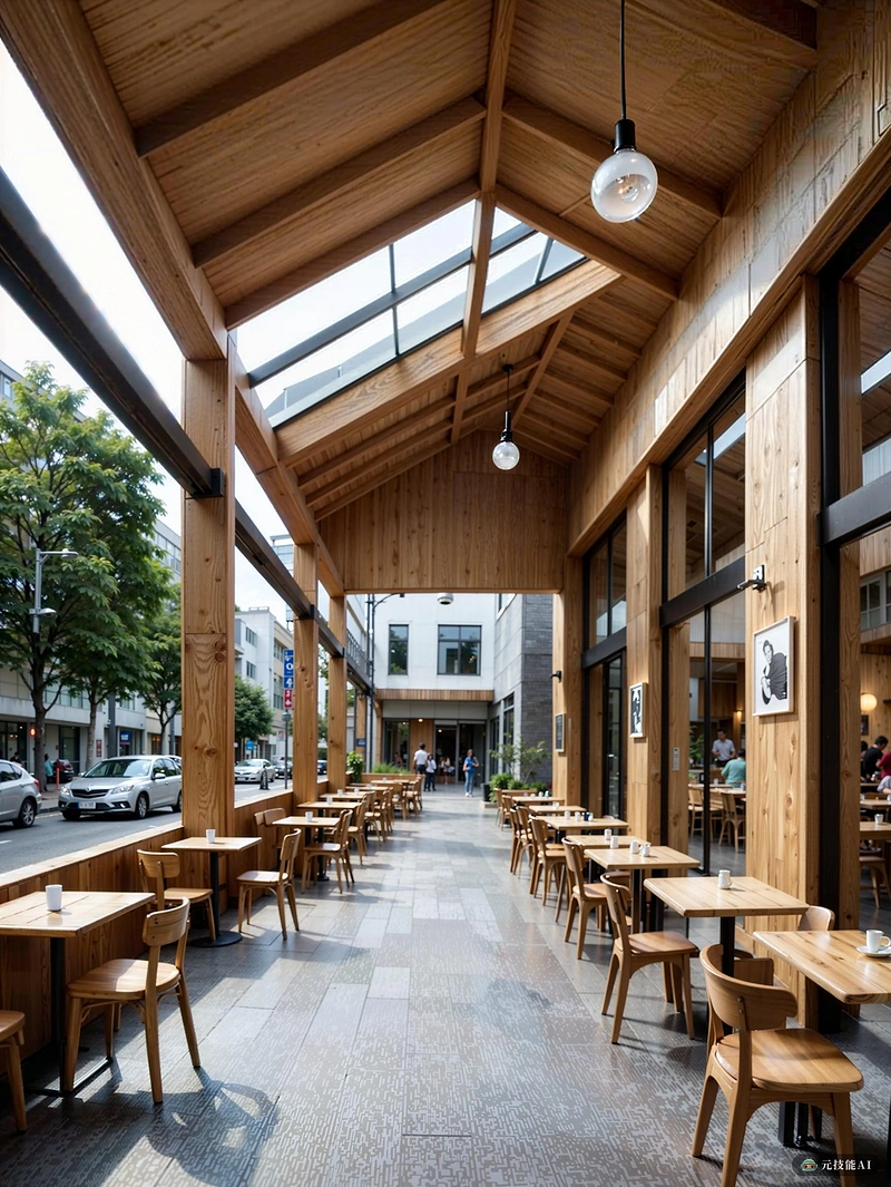CafeArt区是一个独特的艺术，家具和现代建筑的融合。这个区域是理性主义和美学和谐融合的证明，创造了一个不仅具有功能而且具有视觉吸引力的空间。该地区以一系列咖啡馆为中心，每个咖啡馆都设计有独特的山墙屋顶，为现代立面增添了一丝传统的优雅。室内配有环保木制家具，营造出舒适温暖的氛围。理性主义的方法在建筑的干净线条和几何形状中很明显，这与整个地区展示的艺术品相辅相成。CafeArt区是艺术爱好者和建筑爱好者的天堂，提供传统和现代设计的清新融合。