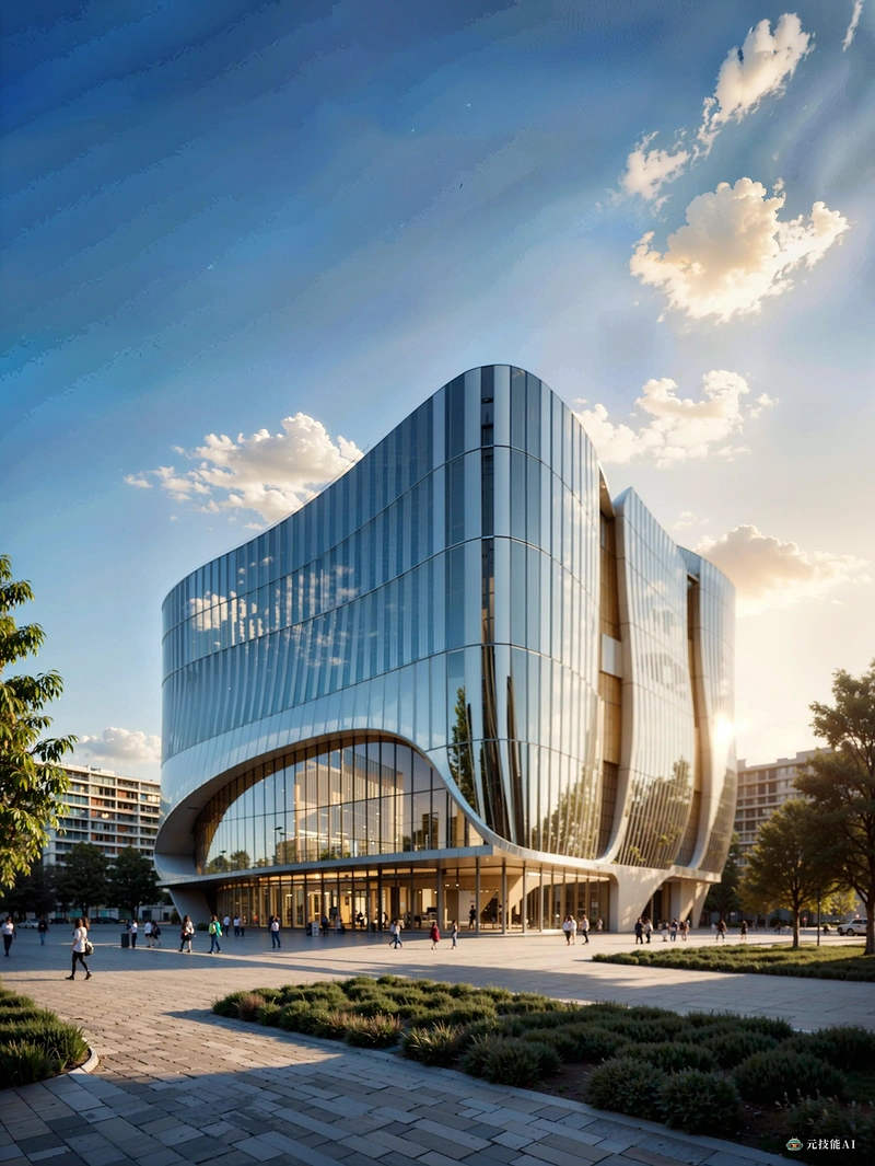 这座令人惊叹的弧形建筑由一位著名的建筑师设计,是现代城市设计的象征。该建筑由玻璃和钢铁制成,在天空的衬托下优雅地弯曲,反射太阳光线,并在周围地区投射出温暖的光芒。它的内部同样令人印象深刻,开放式平面图,高高的天花板和充足的自然光线。该建筑的设计不仅补充了周边环境,还增强了城市景观,成为社区的焦点。 这座令人惊叹的弧形建筑由一位著名的建筑师设计,是现代城市设计的象征。该建筑由玻璃和钢铁制成,在天空的衬托下优雅地弯曲,反射太阳光线,并在周围地区投射出温暖的光芒。它的内部同样令人印象深刻,开放式平面图,高高的天花板和充足的自然光线。该建筑的设计不仅补充了周边环境,还增强了城市景观,成为社区的焦点。