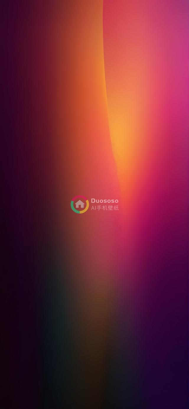 渐变色彩抽象背景：温暖活力流动态数字渲染