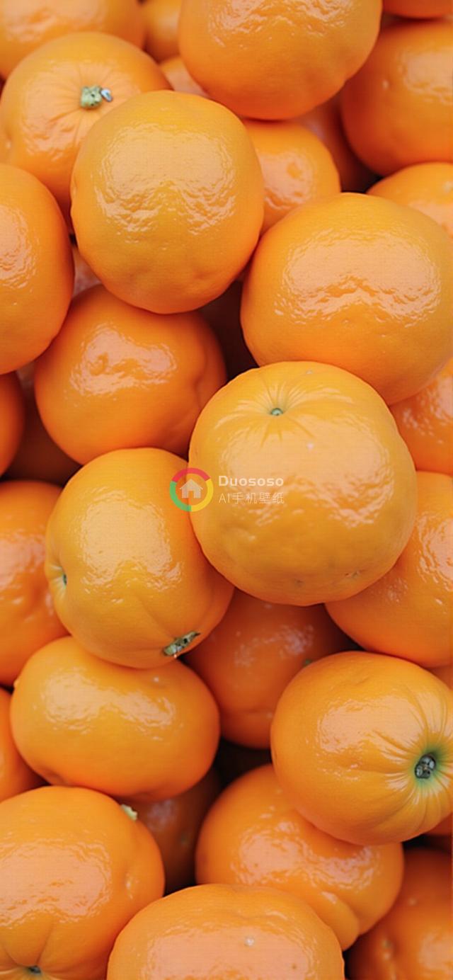 丰盈堆叠的鲜艳橙子高清摄影