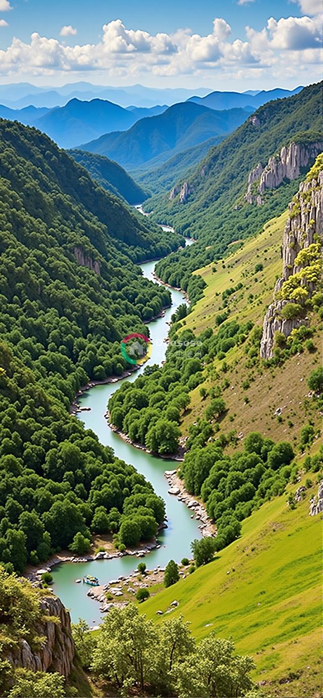 “壮美河峡：蜿蜒绿谷与高峰之间的生命之歌”
