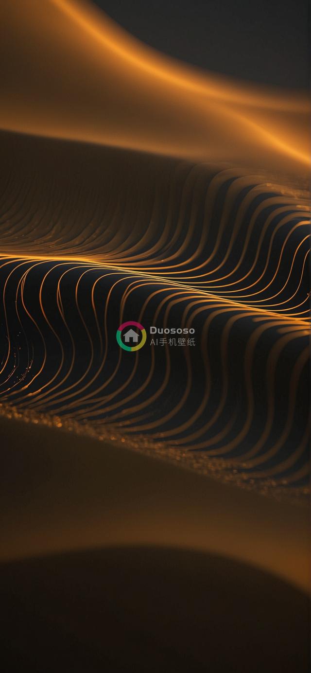 金辉下的沙丘曲线：沉浸于自然宁静之美的摄影