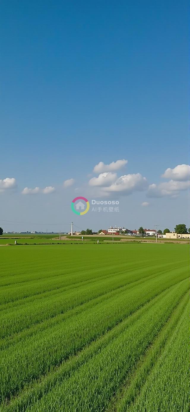绿意盎然农田风光：健康作物与宁静乡村的绝美呈现
