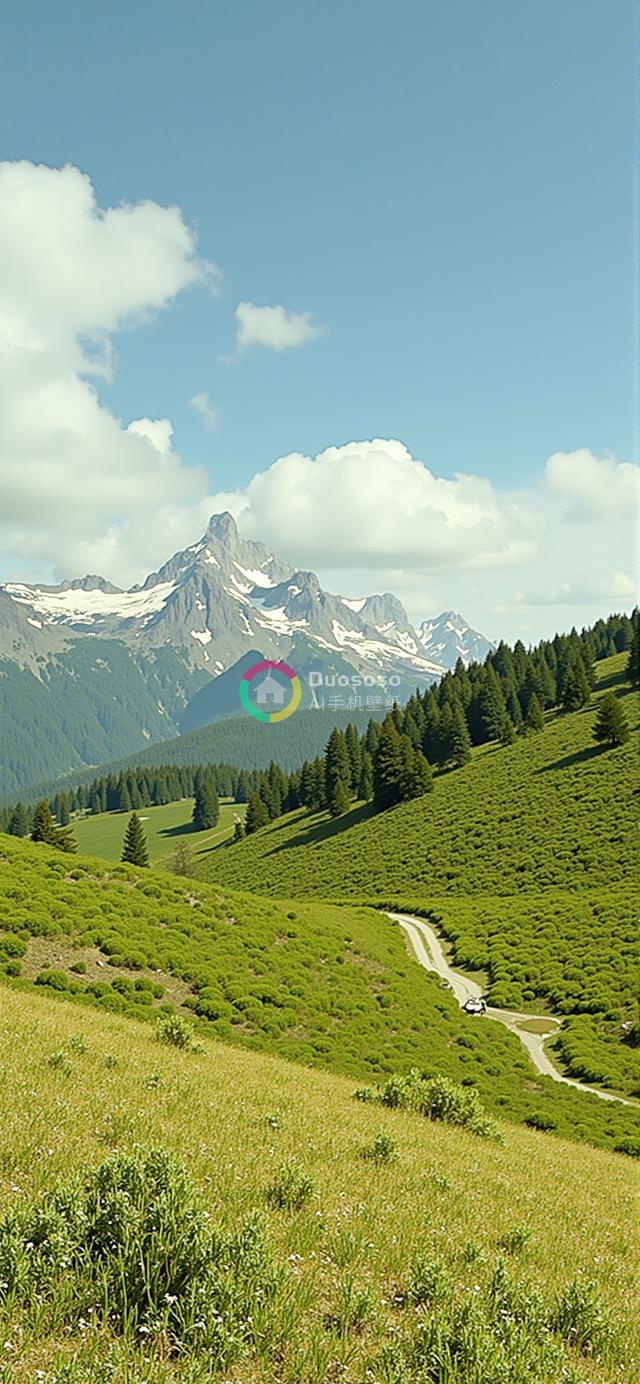 壮丽山川摄影：蜿蜒小径通往神秘雪峰的绝美风光