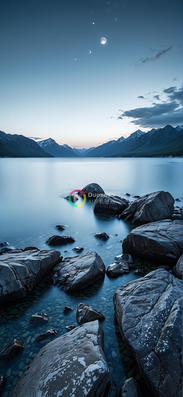 暮色Twilight下宁静山湖与绝美天象交融摄影