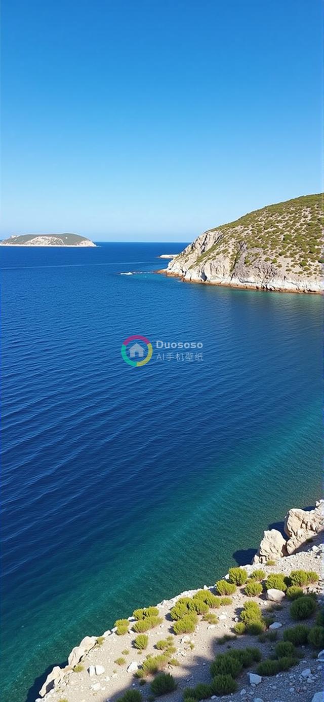  Aegean海畔壮丽海岸风光：全景岩石海岸与碧海蓝天的视觉盛宴
