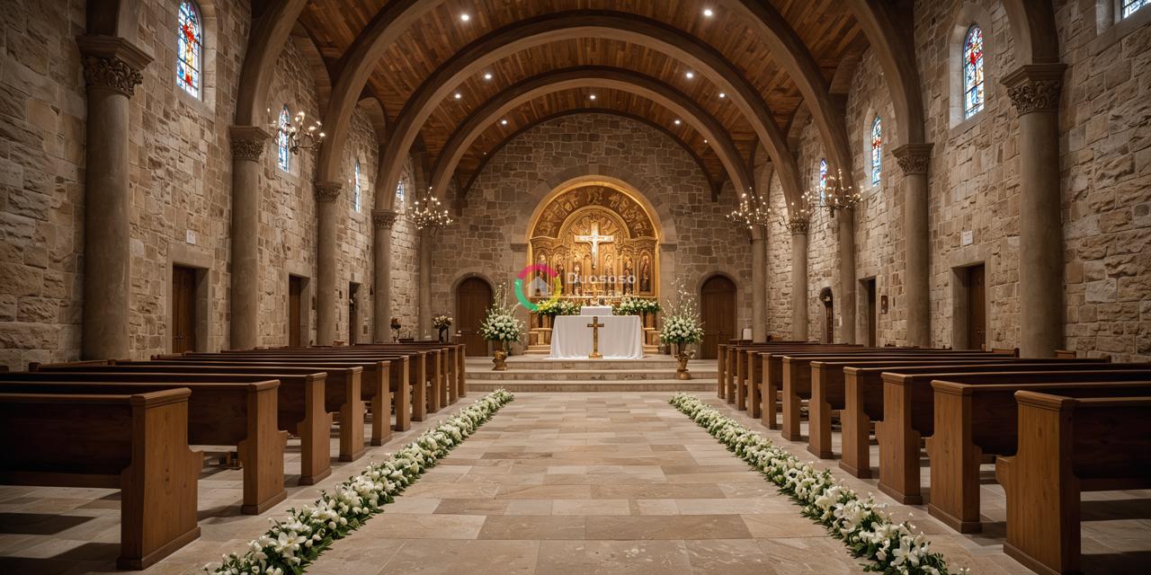 教堂内景：宁静与和平