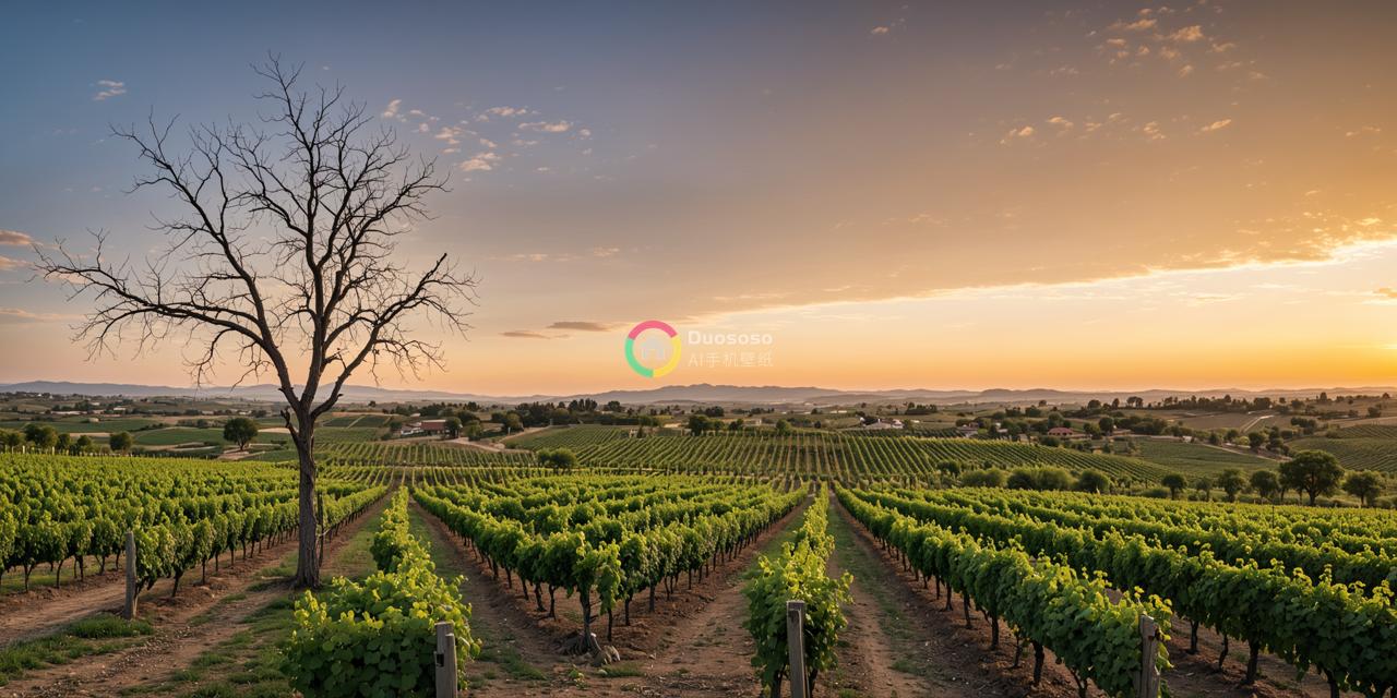 天边的葡萄园照片