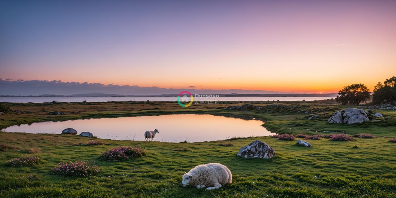 《夕阳下的宁静牧场》