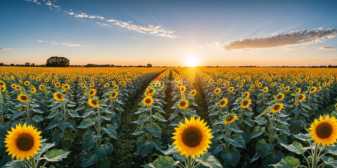 《广袤金黄向日葵间》