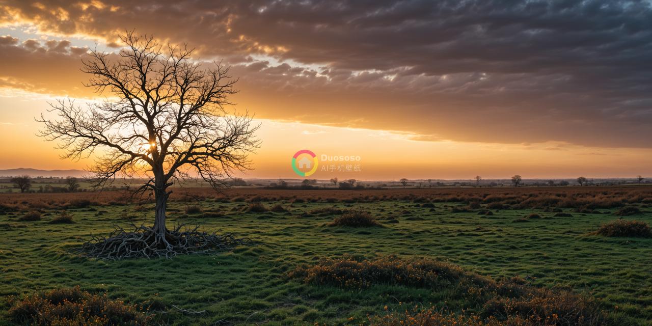 晨曦初照，光秃之林
