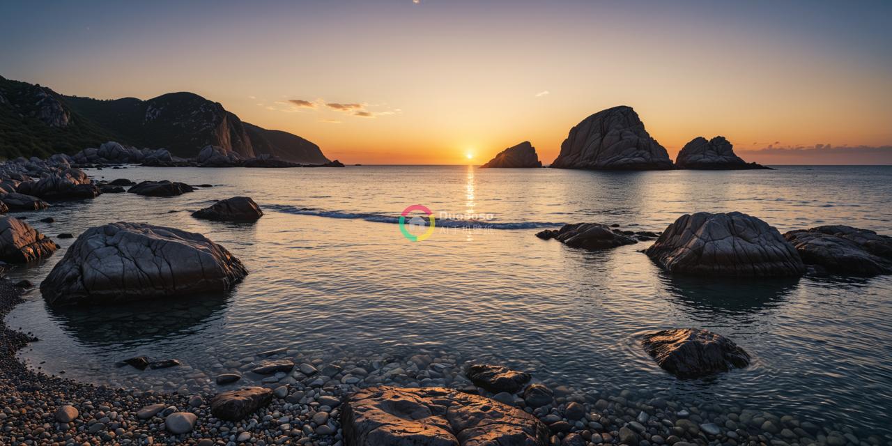 《日出海景：宁静与自然之美》