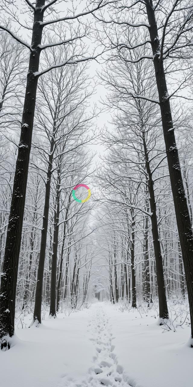 《冬日雪境下的小径》