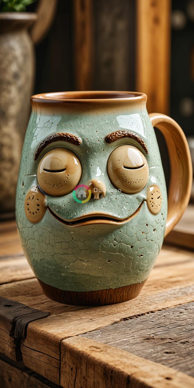 “一只茶杯，温暖而愉悦。”